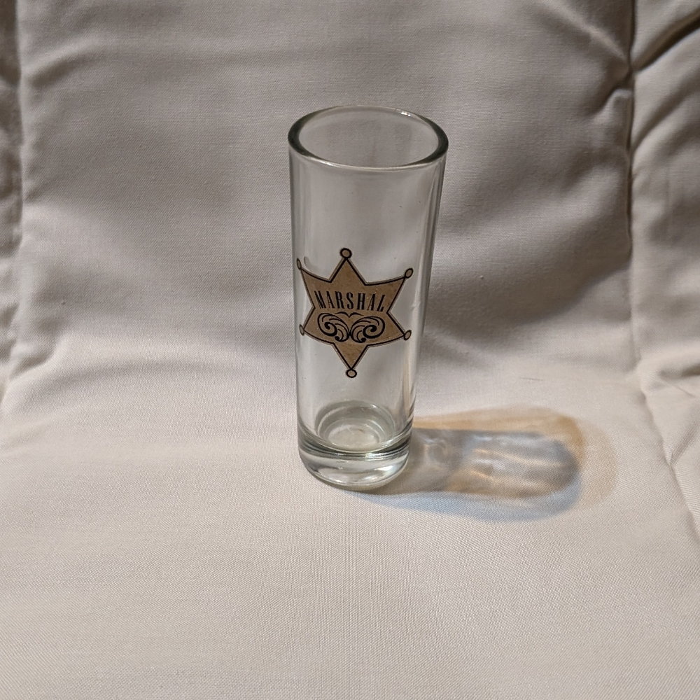 Marshal Shot Glass with Star Design